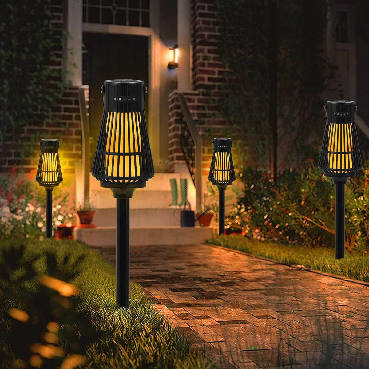 2 Pack Outdoor Bluetooth Speaker with Wall Mount Hook C5838