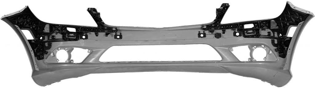 Primed Front Bumper Cover with Headlight Washer and Parktronic Holes O5447