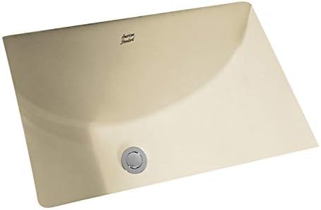 Ceramic Undermount Rectangular Bathroom Sink, 18'' L x 12'' W x 16.43'' H, White N668