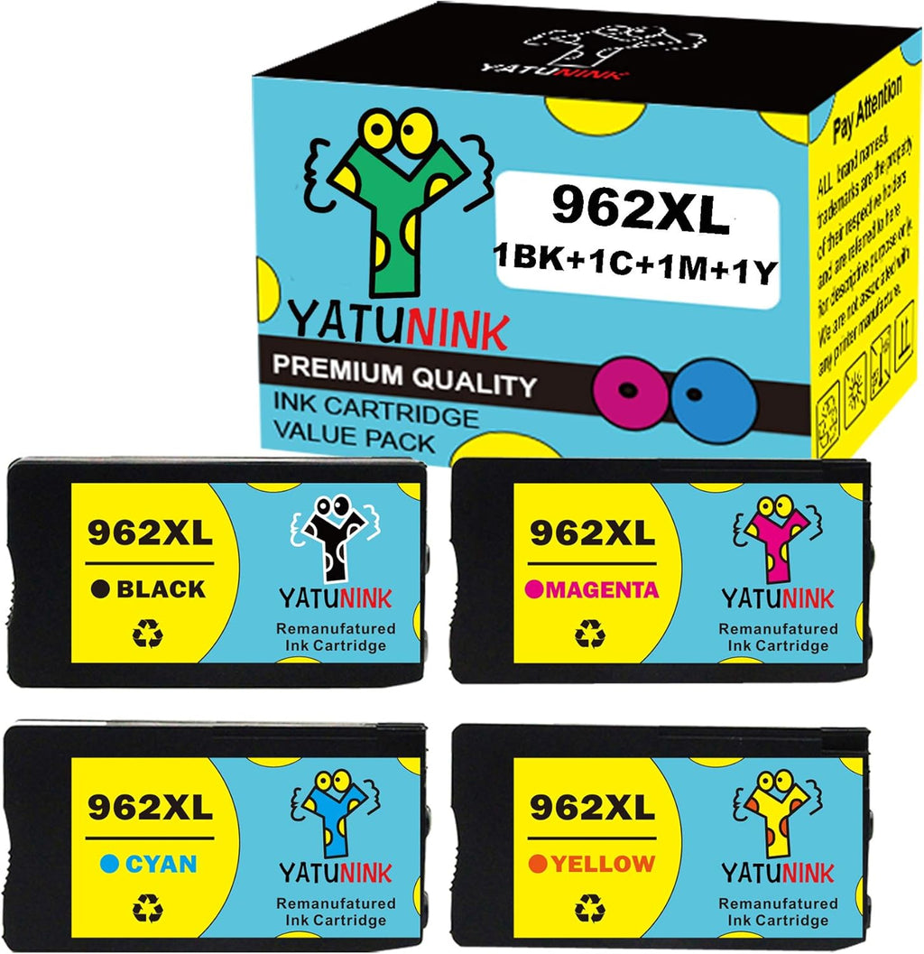 4Pack Remanufactured Ink Cartridge Combo Pack for HP OfficeJet Pro Printer Ink C3072