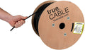 Cat6 Direct Burial Bulk Ethernet Cable, 1000ft, White, CMX, 23AWG Solid Bare Copper, Unshielded UTP Y31556
