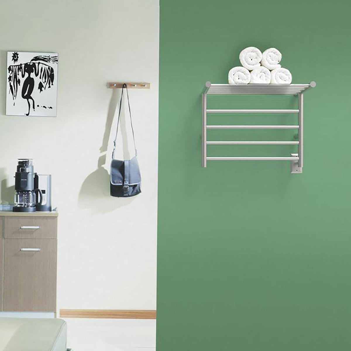 Brushed Towel Warmer Shelf B2696