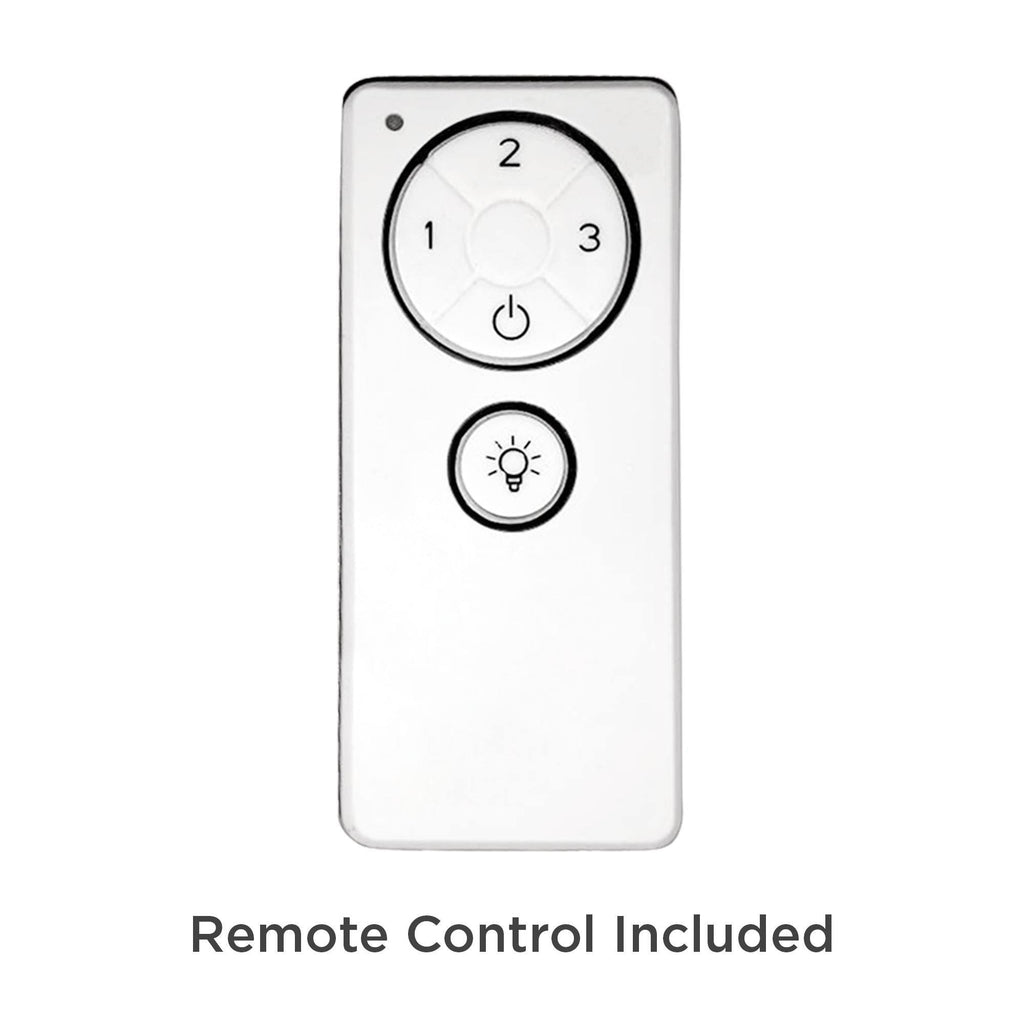 White Opal Glass LED Ceiling Fan with Remote Control R854