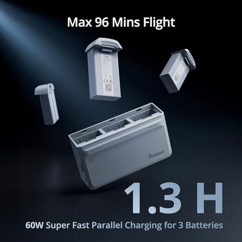 3-Axis Gimbal 4K GPS Drone, Under 249g, 96 Mins Flight, Max 6KM Transmission, Fly More Combo Q1330
