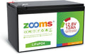 12.8V 12Ah LiFePO4 Deep Cycle Rechargeable Battery, Pack of 2 B357603