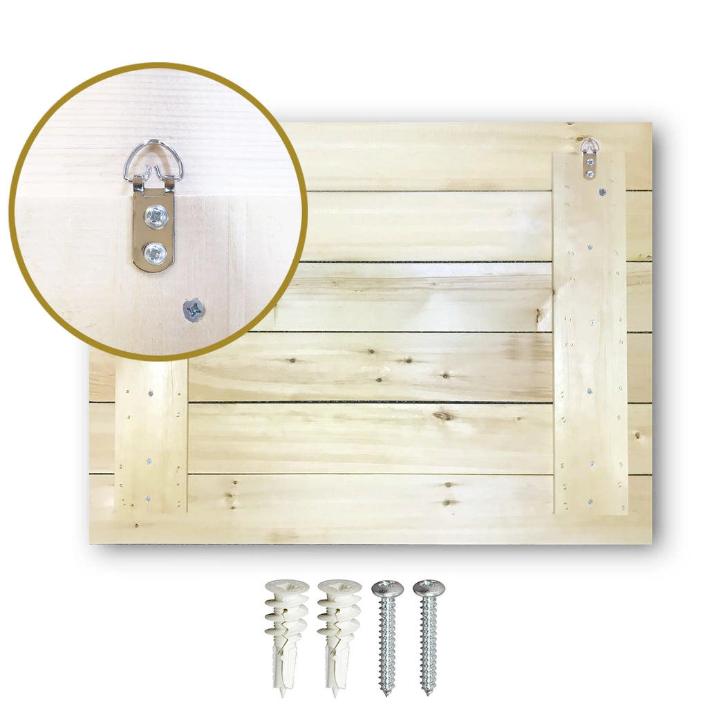 Castles Print on Natural Pine Wood M929