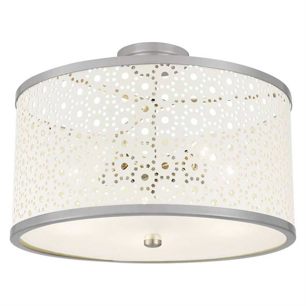 Medium Gold Semi-Flush Mount Light I86867