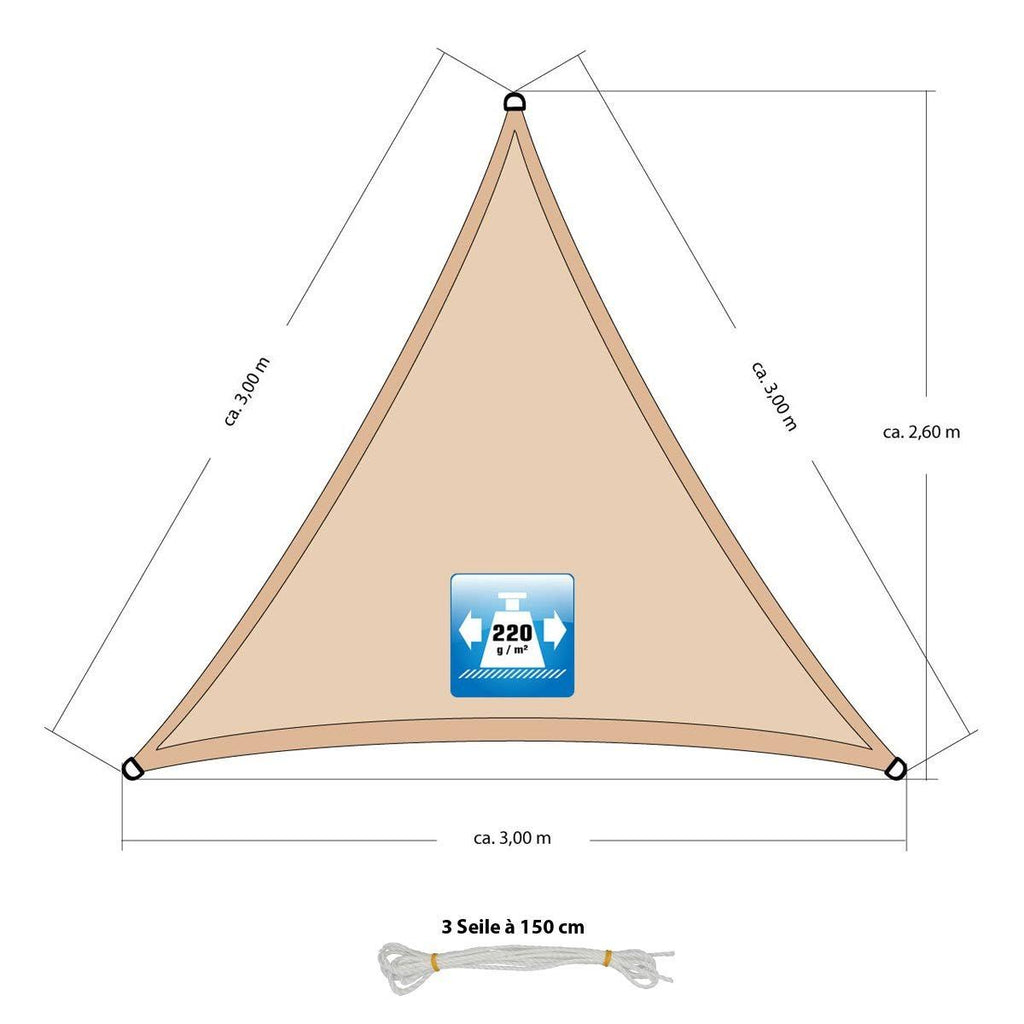 Triangular Sunshade T73880