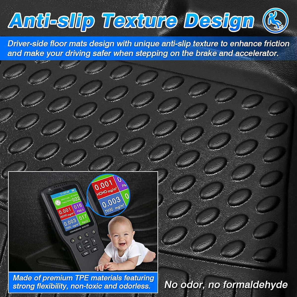 All Weather Floor Liners for Ford Explorer 7 Seats TPE Y48497