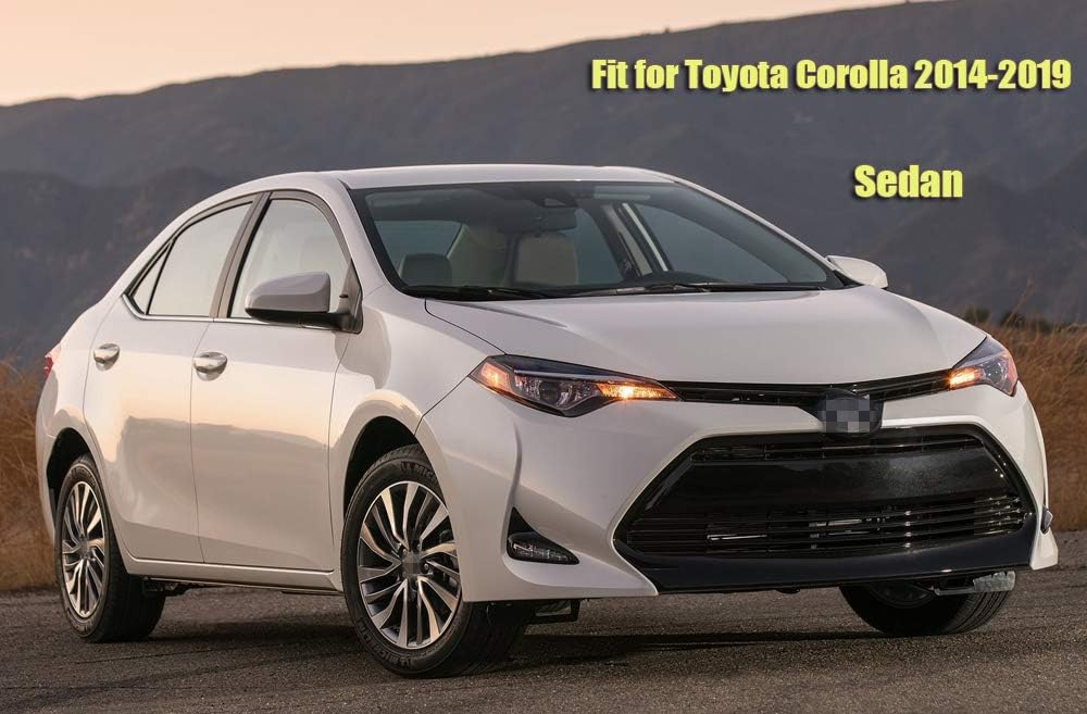 Car Window Visor Vent Shade Deflector Sun/Rain/Fog Guards for Toyota Corolla Sedan 2014-2019 Z791