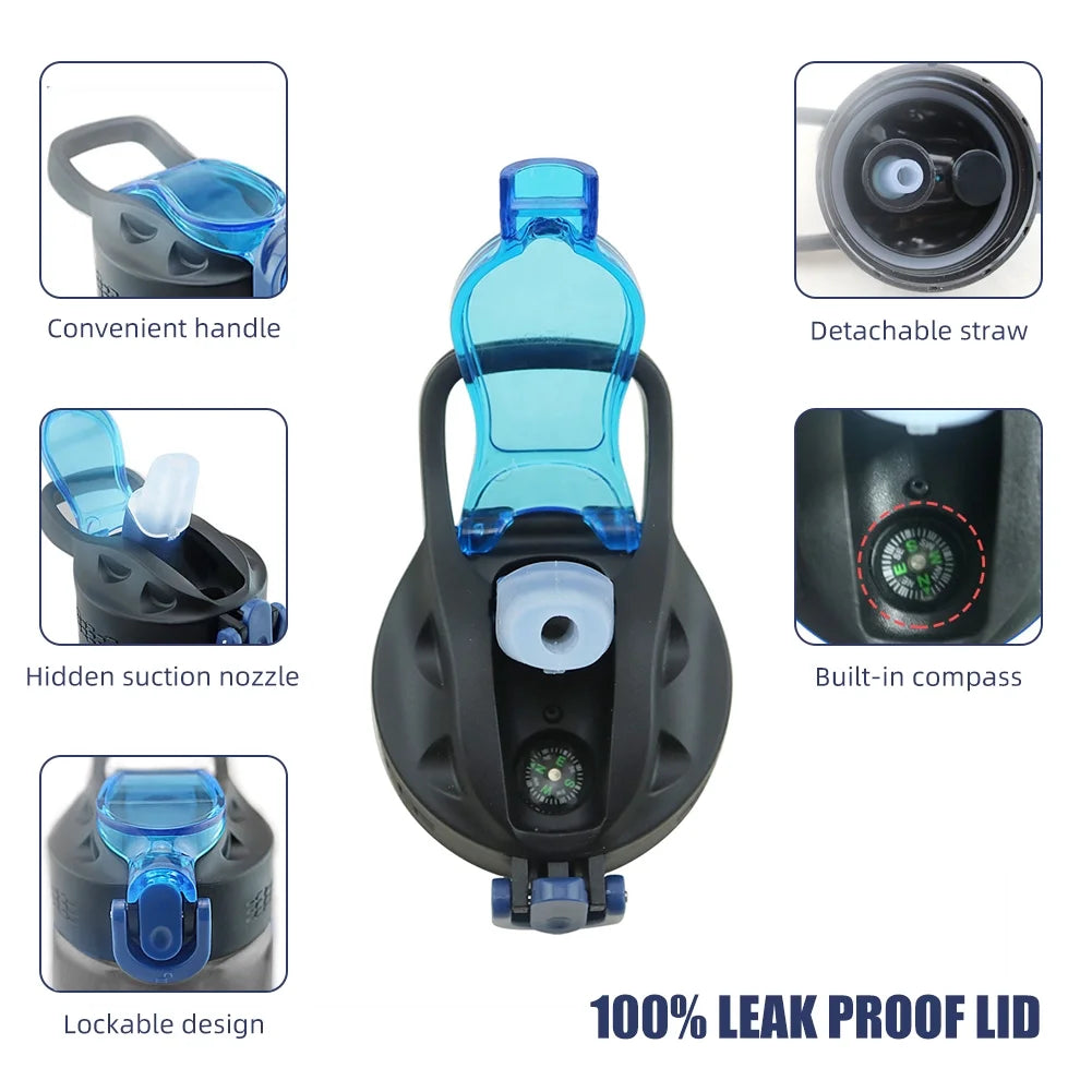 Lightweight Tritan Water Bottle with Filter, Lockable Lid N3432