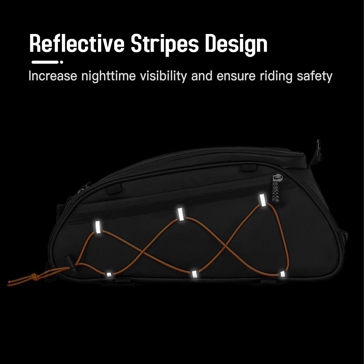 Waterproof Bike Rack Bag Set with Trunk Bag and Side Hanging Bags U1865