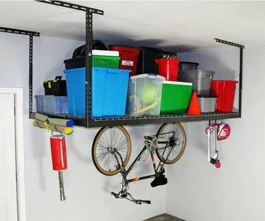 Overhead Storage Combo with 2 Racks and 8 Hooks N546