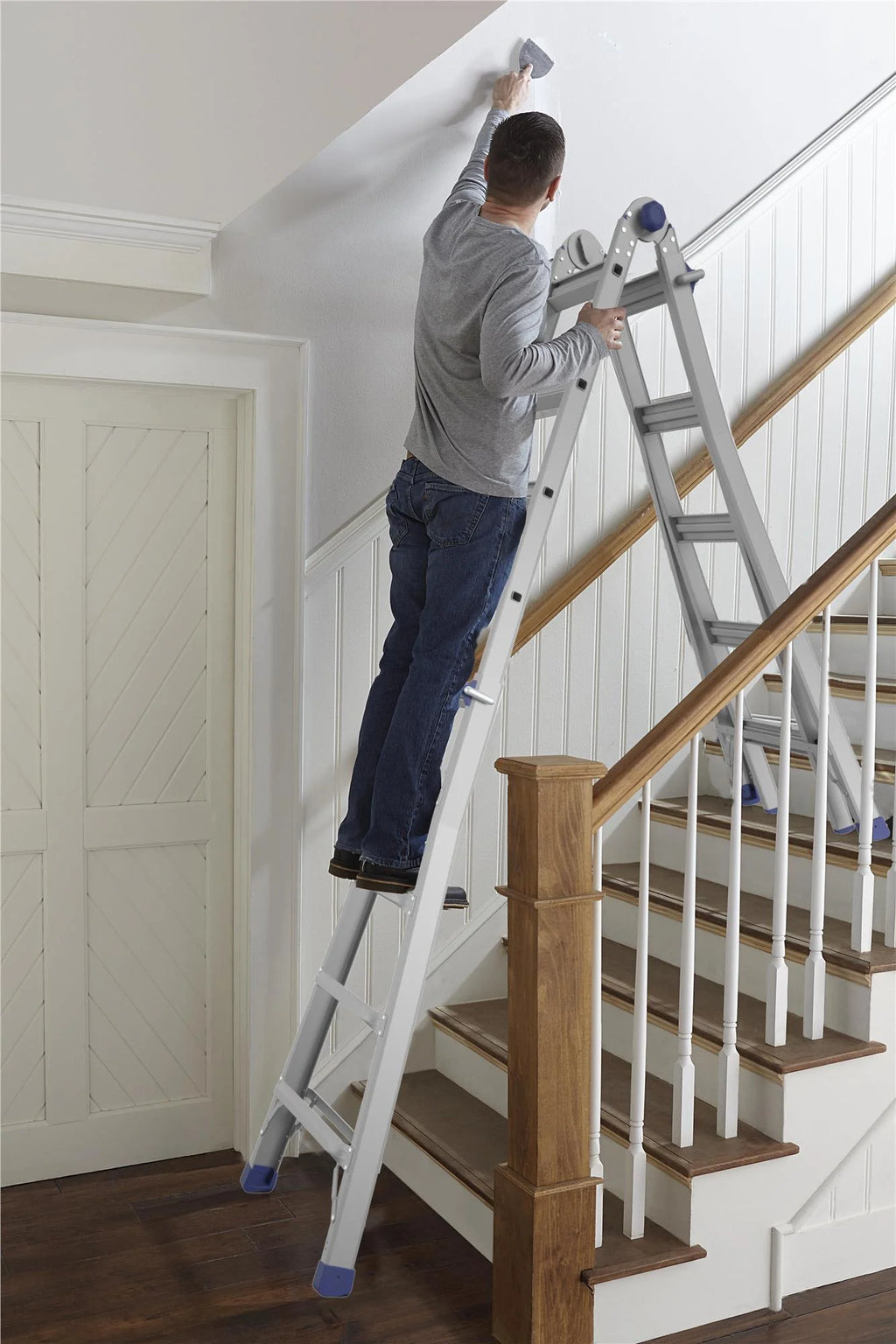 22 foot Reach Height Aluminum Multi-Position Ladder, 300 lb. Load Capacity Type IA Duty Rating X553