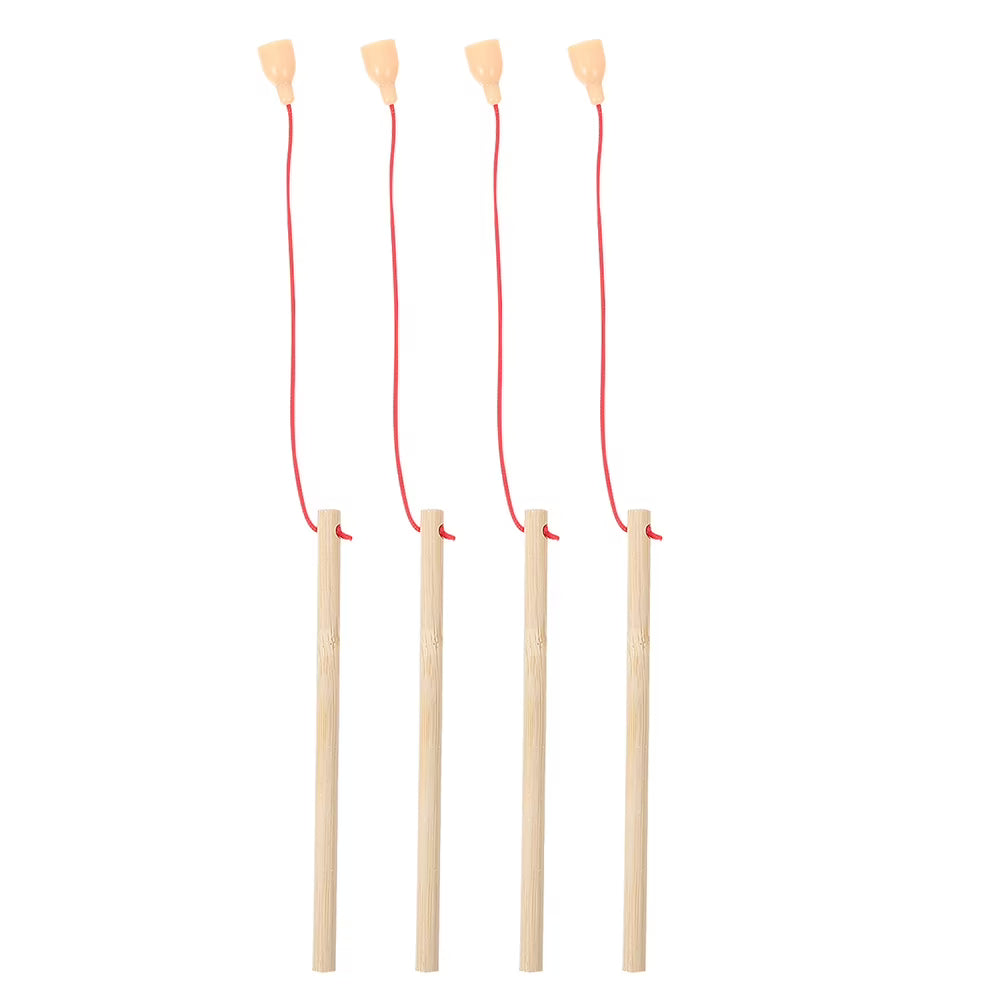 4Pcs Wooden Magnetic Fishing Poles Toys A566