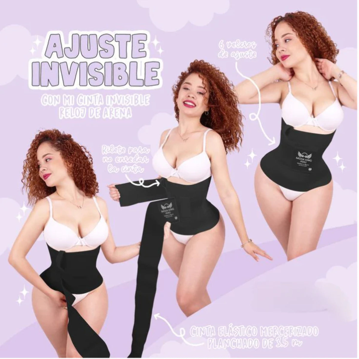 Black Compression Waist Trainer Wrap S472