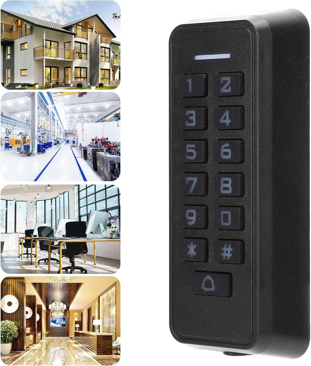 Wireless Access Control Keypad with Backlight, 125KHz RFID Reader, Wiegand26, 10000 Users T6507
