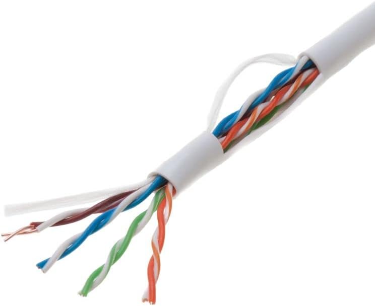 Cat5e Bulk Network Cable UTP Gray 24AWG Pack of 2 J316634