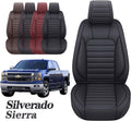 Brown Leather Car Seat Covers Full Set 5 PCS S596132