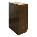 Rich Walnut Single Door Base Cabinet with Dovetail Drawer O128