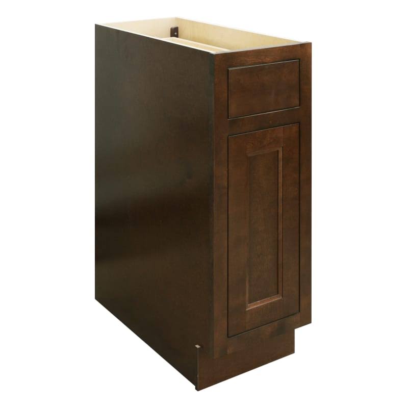 Rich Walnut Single Door Base Cabinet with Dovetail Drawer O128