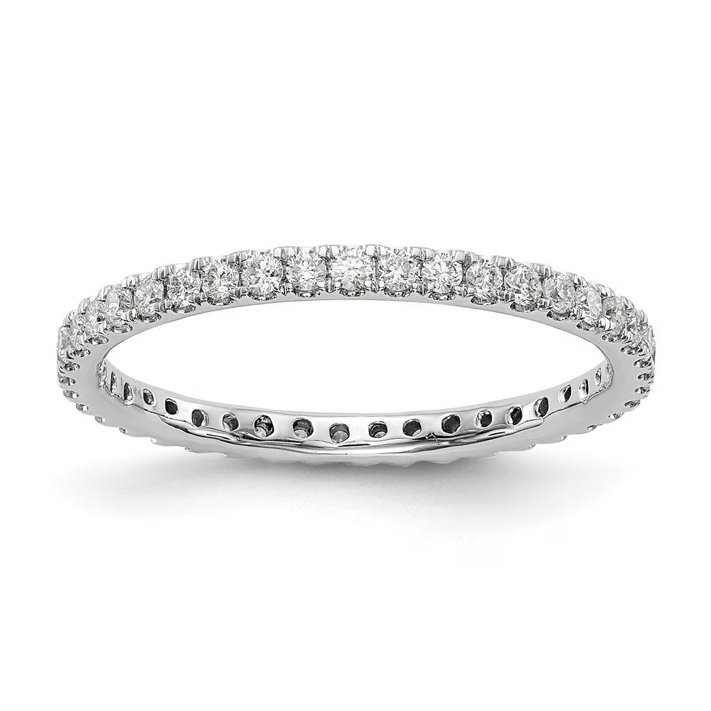 14k White Gold 1/2 carat Lab Grown Diamond Eternity Ring F788472