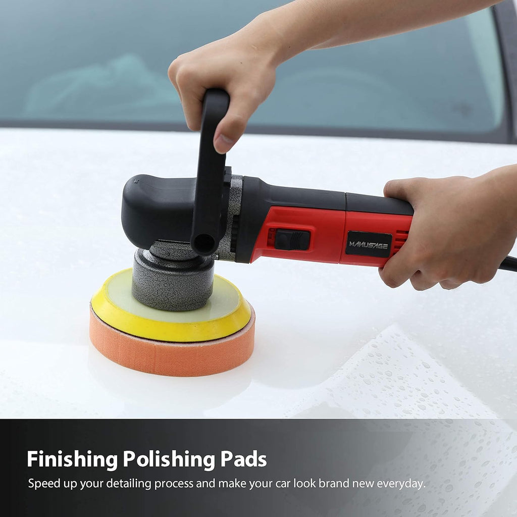 6-Inch Dual Action Random Orbital Polisher with Two Detachable Handles L30114