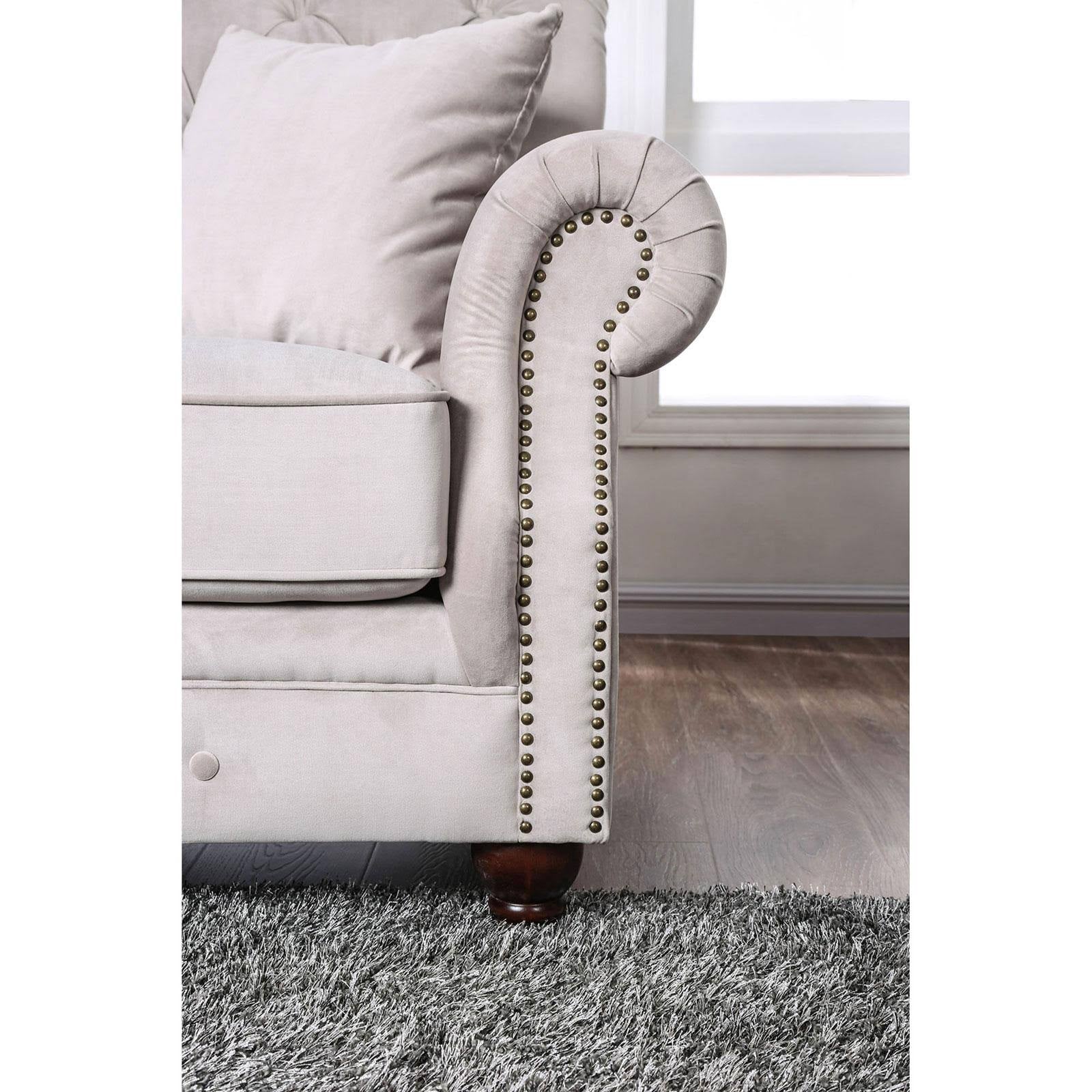 Beige Loveseat O7892
