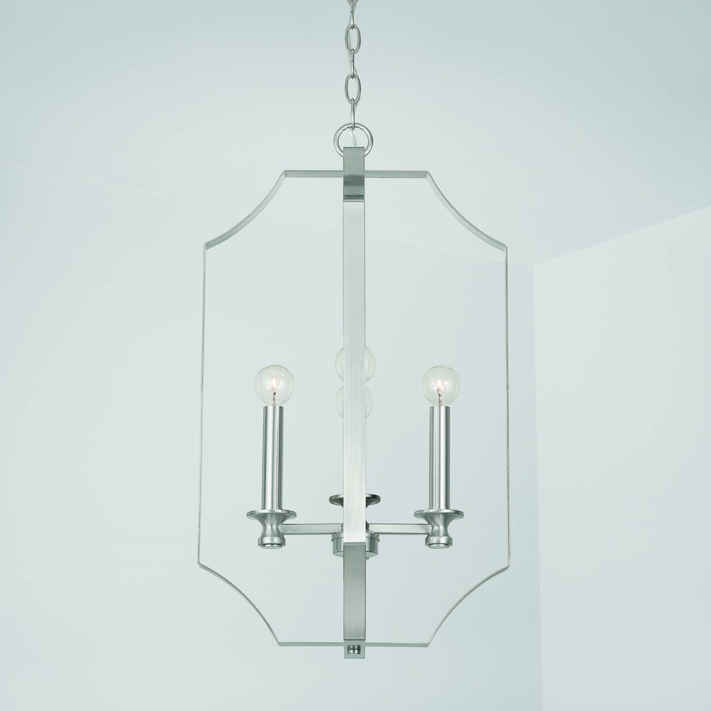 4 Light Foyer Brushed Nickel D16460