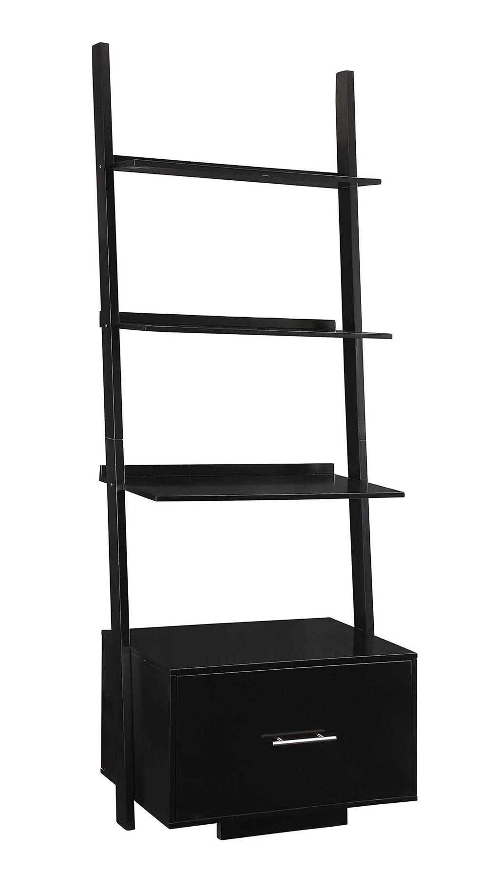 Black Bookcase File Drawer W487