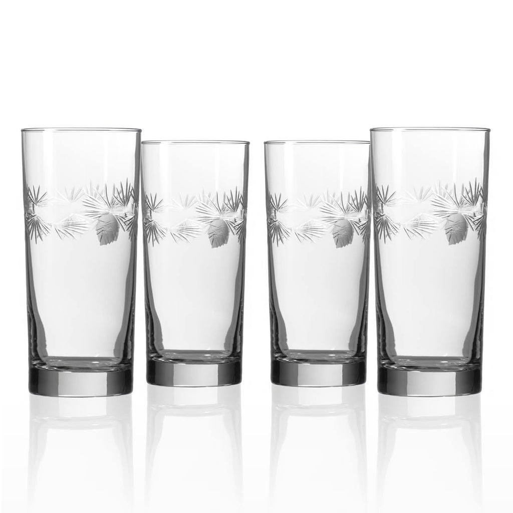 Set of 4 15oz Glass Highball Glasses M3458
