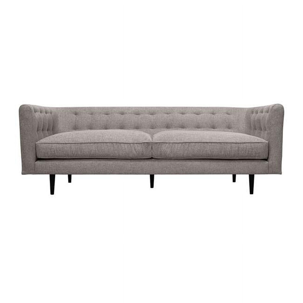 Gray Button Tufted Velvet Sofa L445687