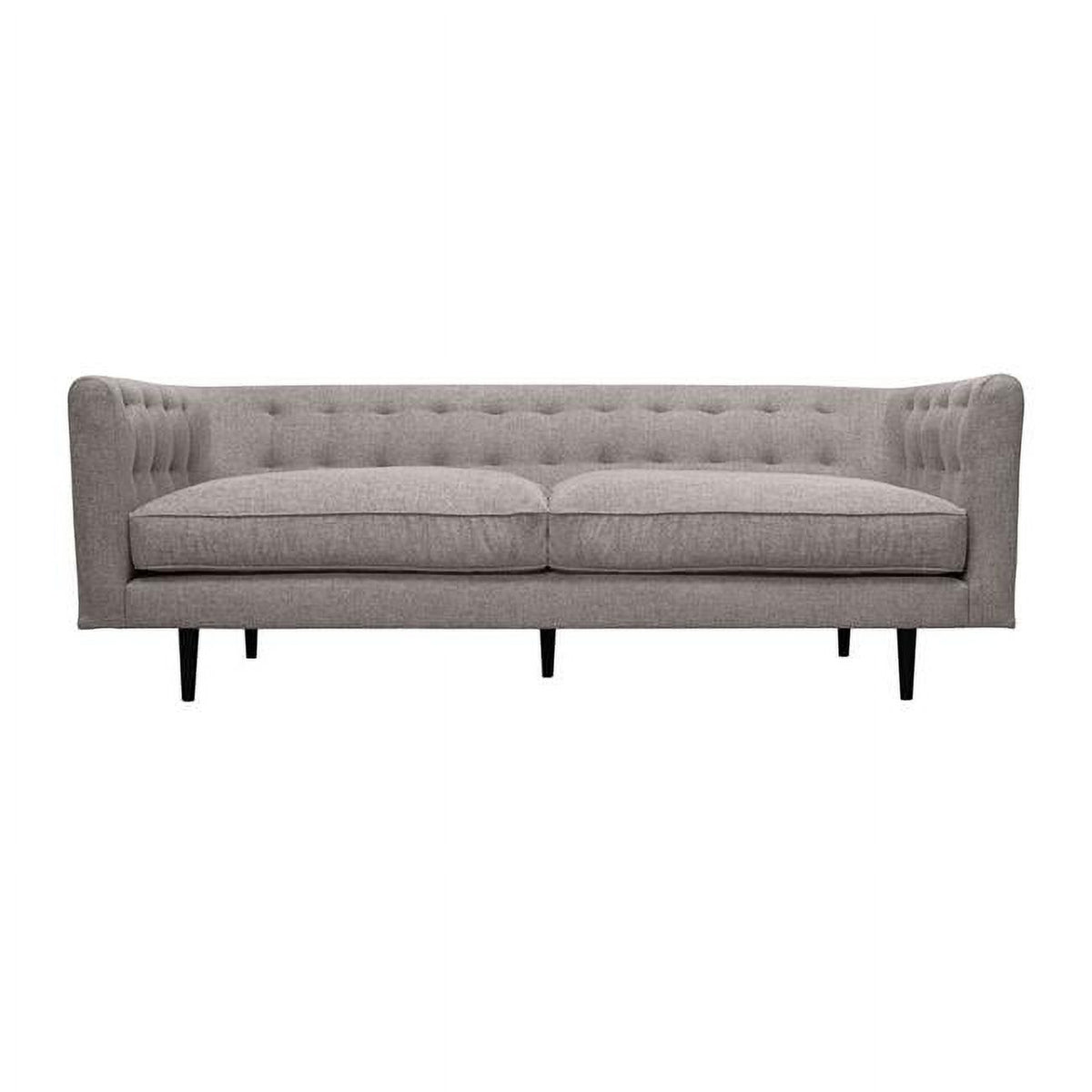 Gray Button Tufted Velvet Sofa L445687