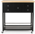 Natural White Kitchen Cart Z656755