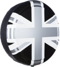 Pewter Union Jack Rigid Tire Cover T505597