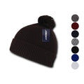 1 Dozen Knitted Pom Pom Beanies H631
