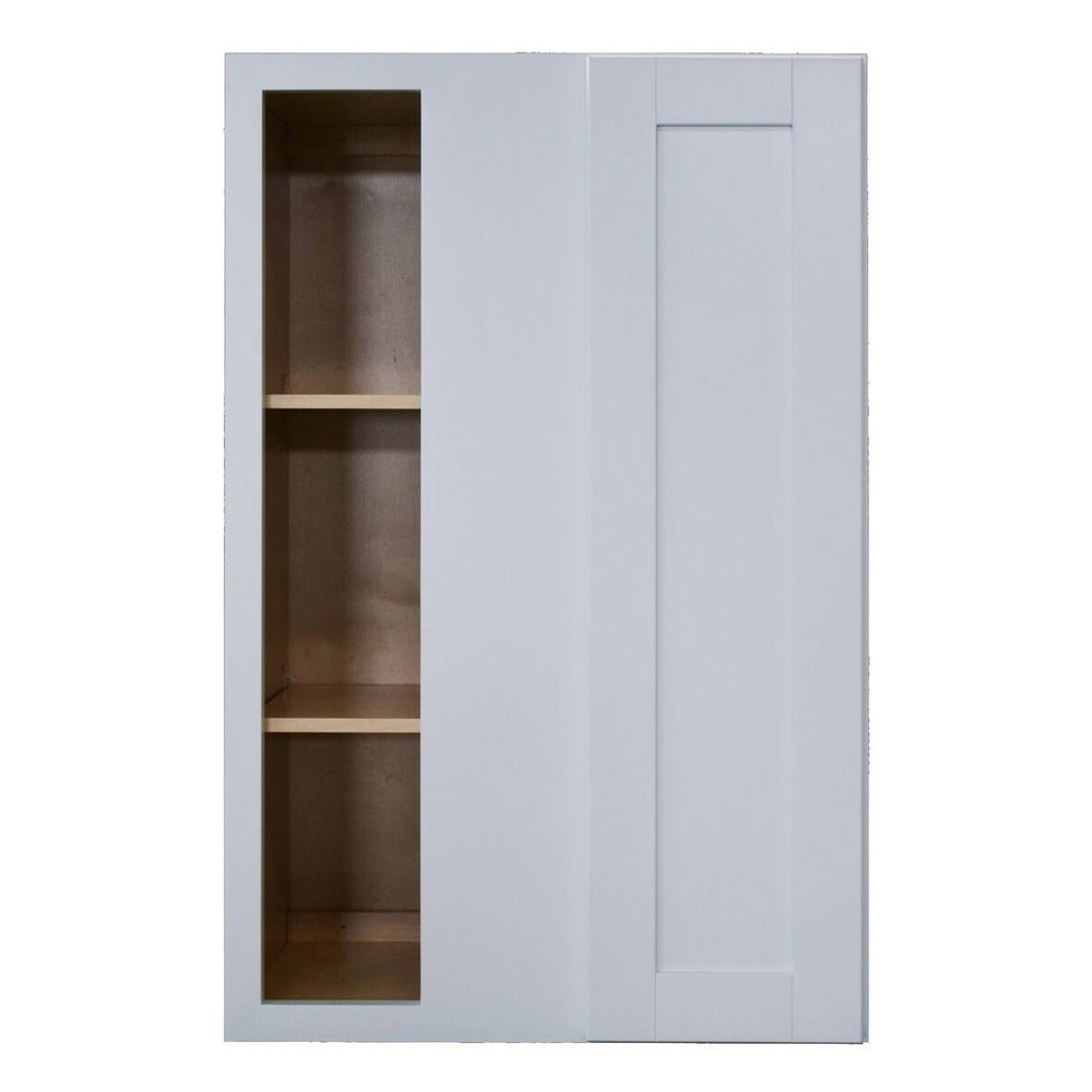 White Blind Corner Wall Cabinet L7618