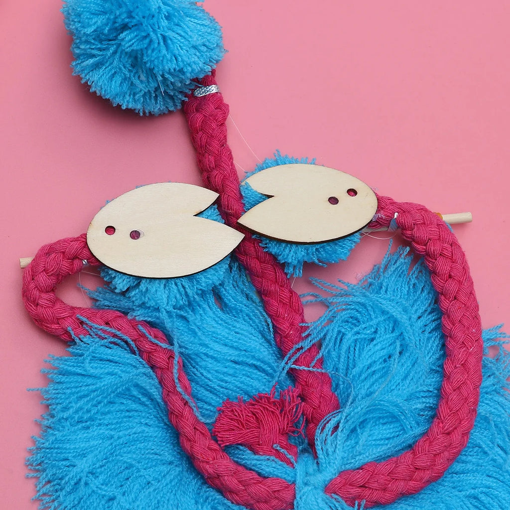 Sky-blue Plush Ostrich Marionette Toy A3162