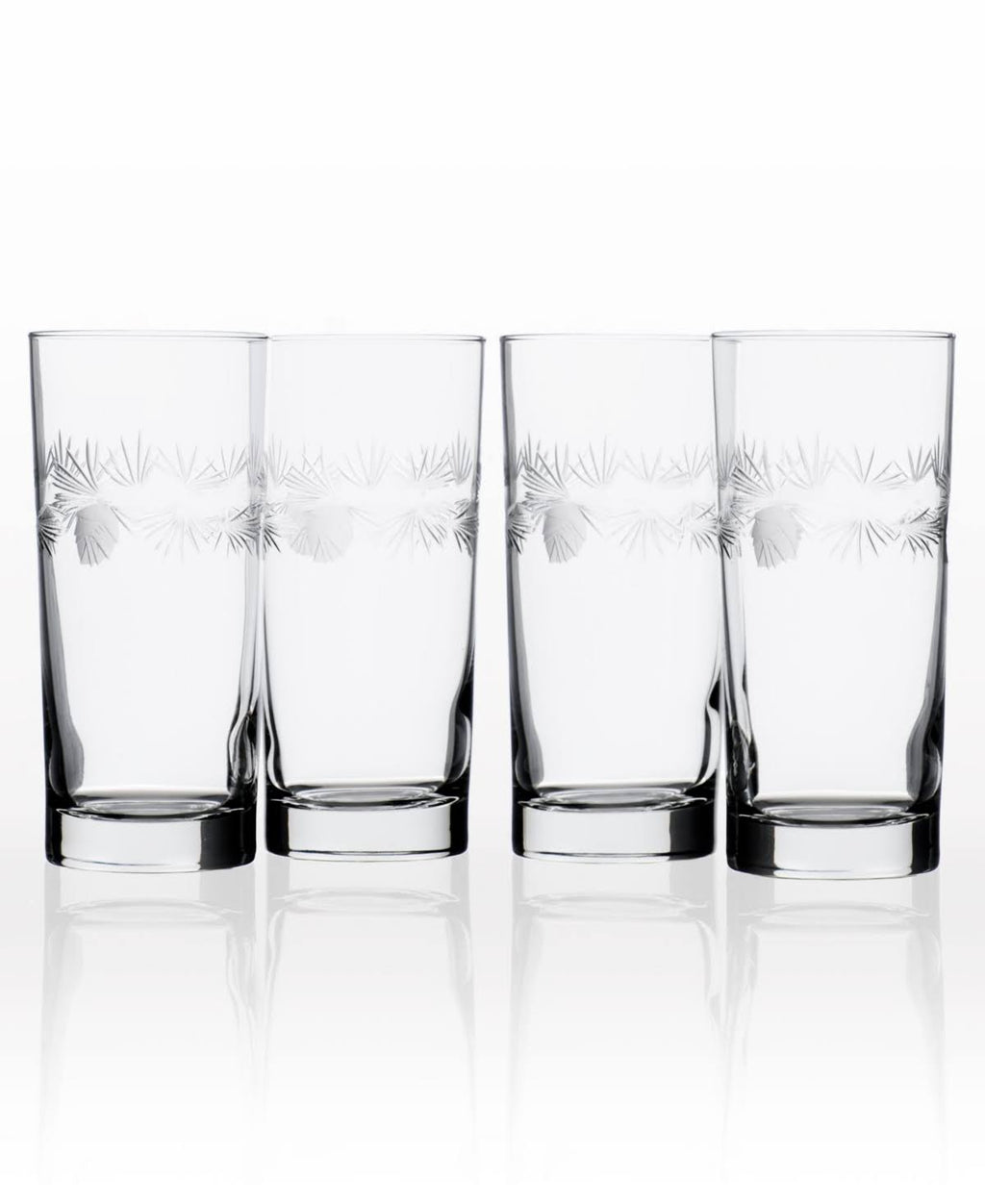 Set of 4 15oz Glass Highball Glasses M3458
