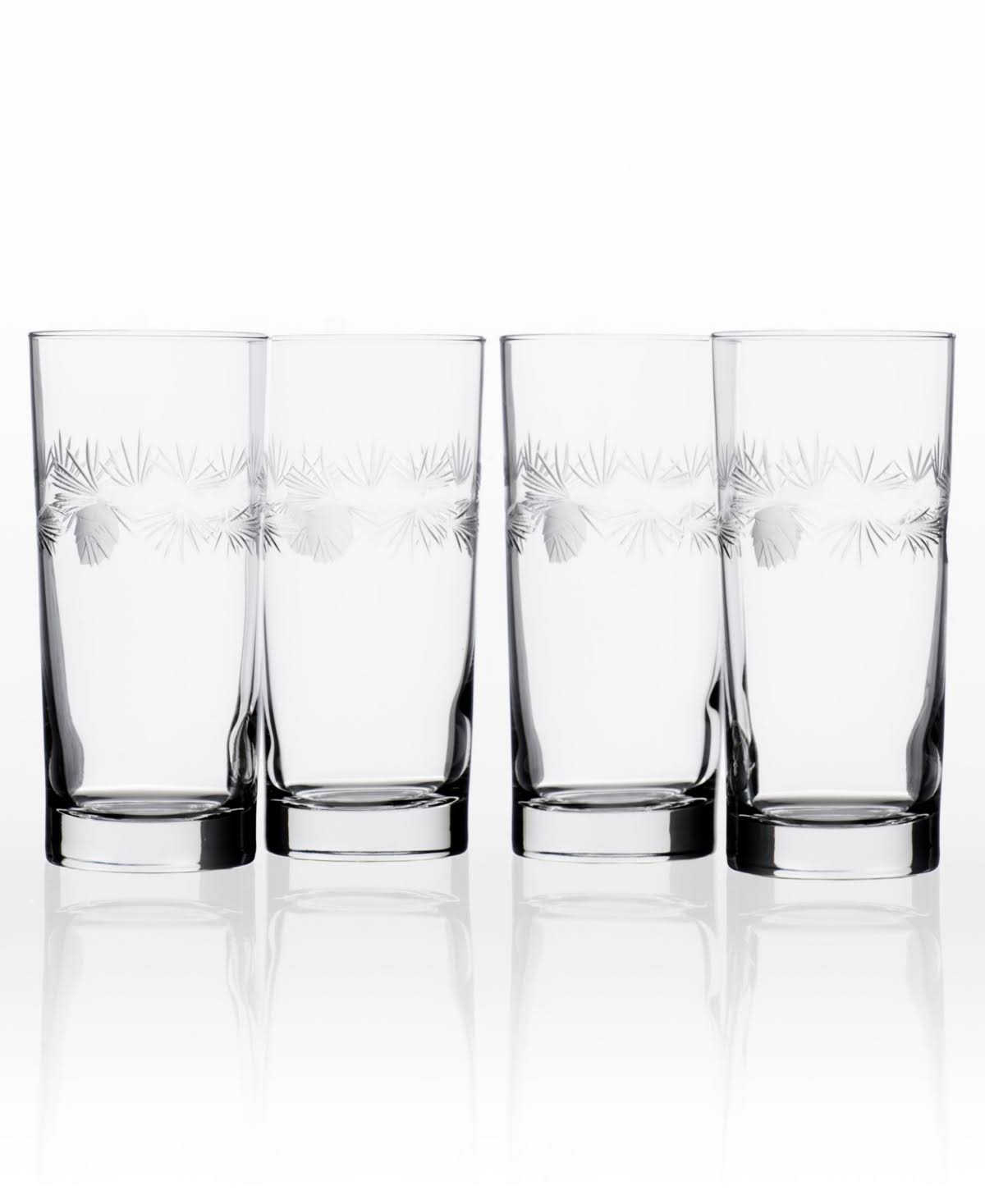Set of 4 15oz Glass Highball Glasses M3458