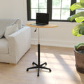Maple Sit to Stand Mobile Laptop Computer Desk R62558