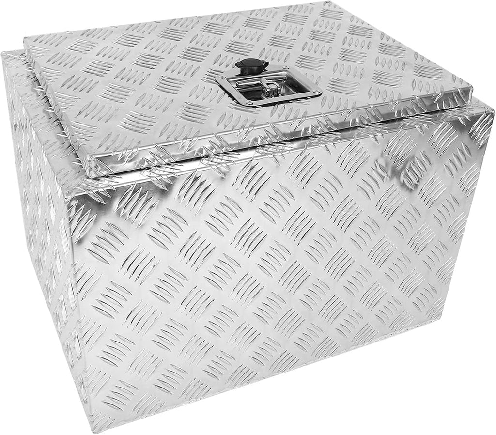 Silver Aluminum Pick Up Truck Bed Tool Box with Lock Keys L558600