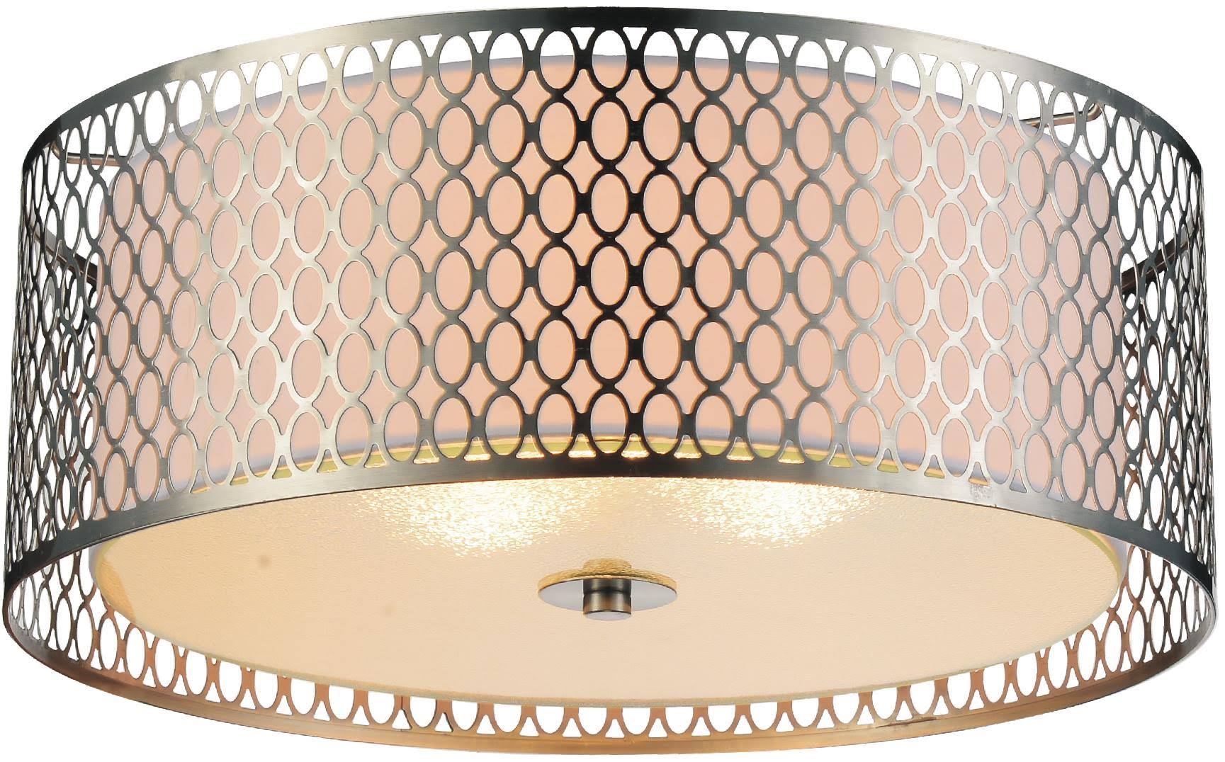 3-Light Satin Nickel Flush Mount Z954077