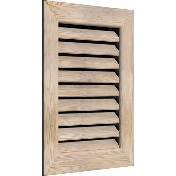 Unfinished Pine Vertical Gable Vent J232533