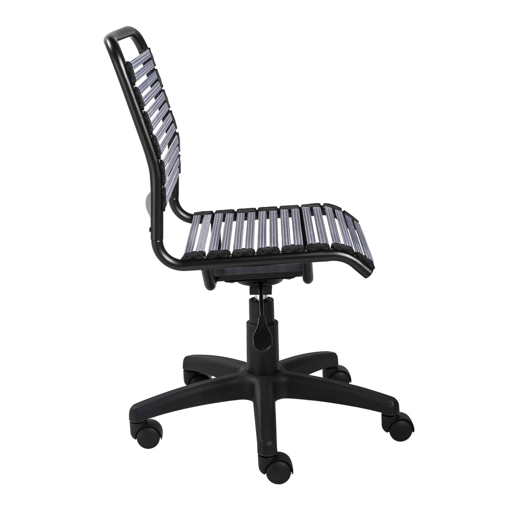 Light Gray Low Back Office Chair with Graphite Black Frame and Base G7442
