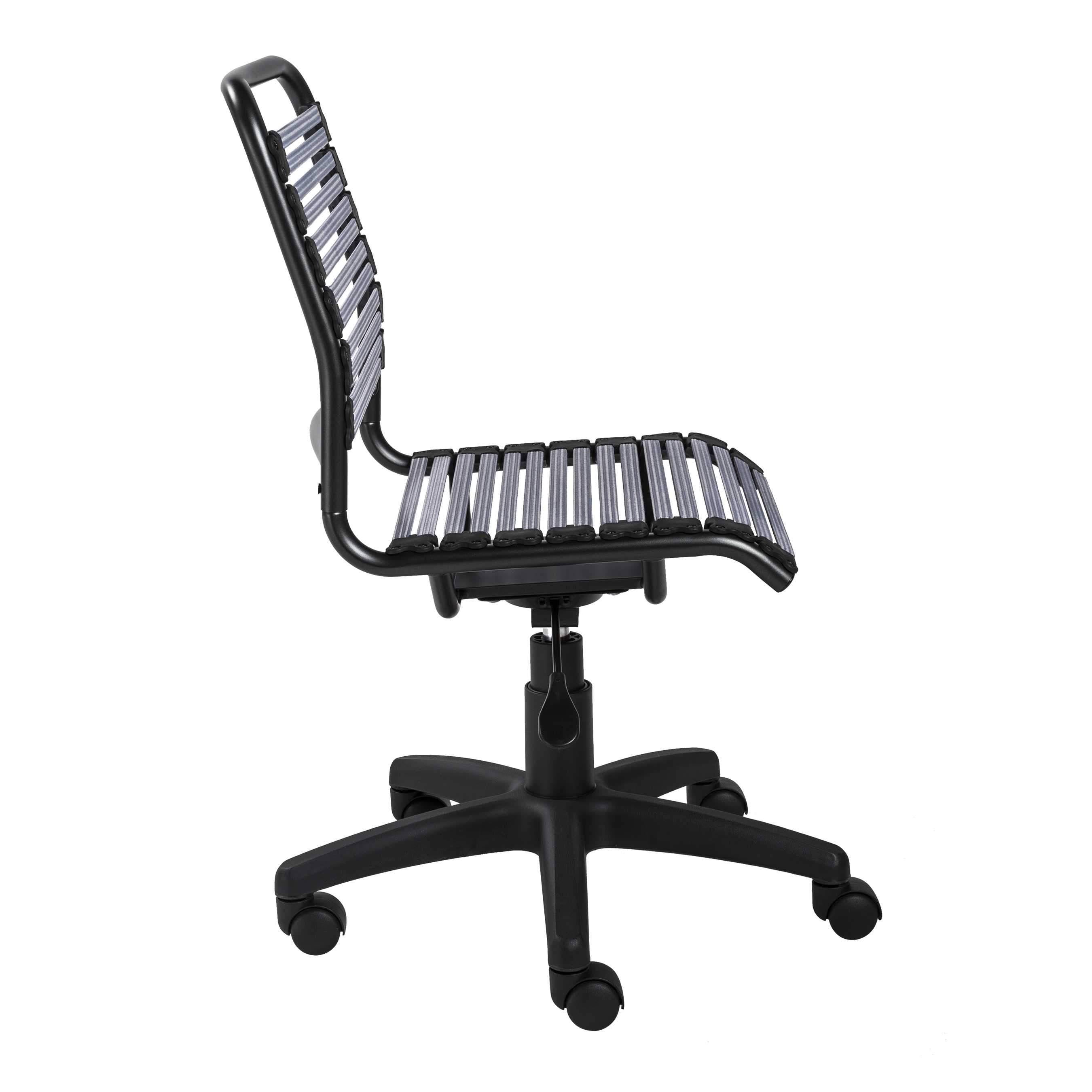 Light Gray Low Back Office Chair with Graphite Black Frame and Base G7442