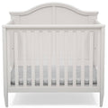 Mini Convertible Baby Crib with Mattress in Bianca White J3149