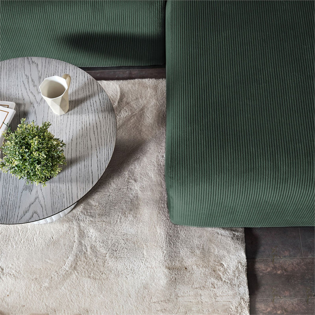 Green Velvet Right Sectional Sofa V217154