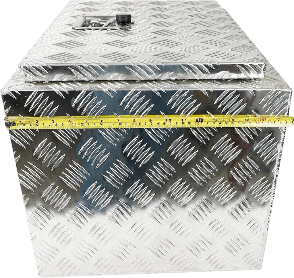 Silver Aluminum Pick Up Truck Bed Tool Box with Lock Keys L558600