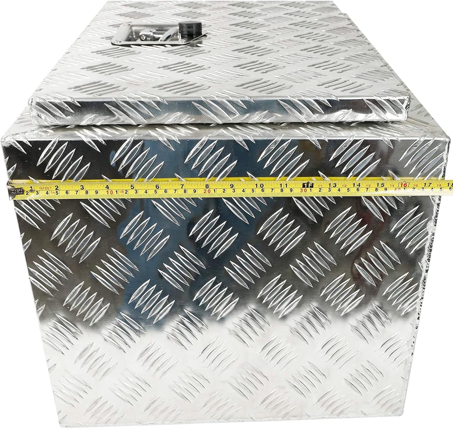 Silver Aluminum Pick Up Truck Bed Tool Box with Lock Keys L558600
